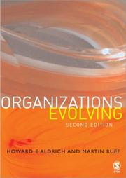 Cover of: Organizations Evolving by Howard Aldrich, Martin Ruef