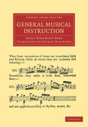 Cover of: General Musical Instruction
            
                Cambridge Library Collection  Music