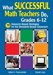 Cover of: What Successful Math Teachers Do, Grades 6-12 by Alfred S. Posamentier, Daniel Jaye