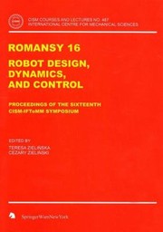 Romansy 16
            
                CISM International Centre for Mechanical Sciences by Cezary Zielinski