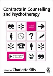 Cover of: Contracts in Counselling & Psychotherapy (Professional Skills for Counsellors series) by Charlotte Sills