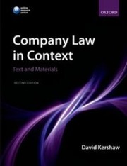 Company Law In Context Text And Materials by David Kershaw