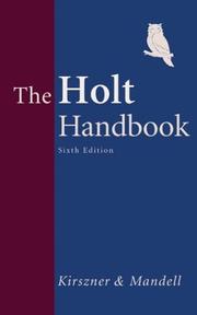 Cover of: The Holt Handbook With Infotrac: Thumb Indexed