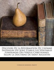 Cover of: Discours de La R Formation de LHomme Int Rieur