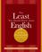 Cover of: The Least You Should Know about English: Writing Skills, Form A (Least You Should Know about English: Writing Skills)