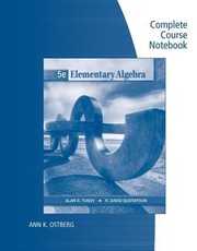 Cover of: Elementary Algebra Complete Course Notebook