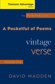 Cover of: Thomson Advantage Books: A Pocketful of Poems: Vintage Verse, Volume I, Revised Edition