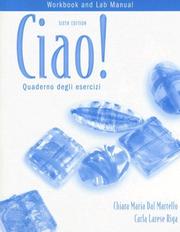 Cover of: "Quaderno degli esercizi" Workbook/Lab Manual for Ciao!, 6th