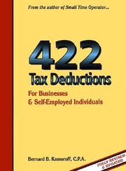 Cover of: 422 Tax Deductions For Businesses Self Employed Individuals