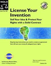 Cover of: License your invention by Richard Stim, Richard Stim