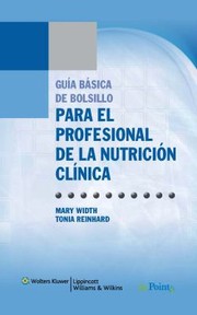 Cover of: Gua Bsica De Bolsillo Para El Profesional De La Nutricin Clnica