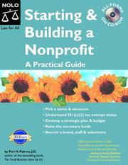 Cover of: Starting & Building A Nonprofit by Peri Pakroo, Peri Pakroo