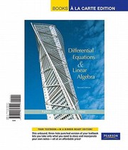 Cover of: Differential Equations  Linear Algebra
            
                Books a la Carte