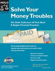 Cover of: Solve your money troubles by Robin Leonard
