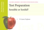 Cover of: Test Preparation Sensible Or Sordid by 
