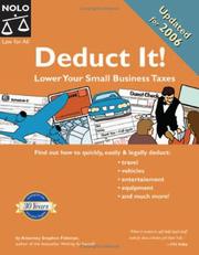 Cover of: Deduct it! by Stephen Fishman