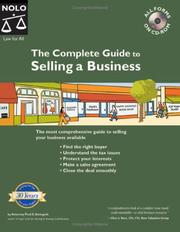 Cover of: The Complete Guide to Selling a Business