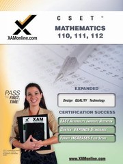 Cover of: Cset Mathematics 110 111 112 Teacher Certification Exam