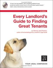 Cover of: Every Landlord's Guide to Finding Great Tenants