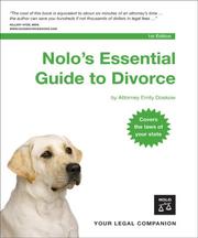 Cover of: Nolo's Essential Guide to Divorce