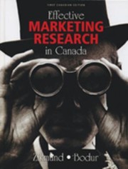 Cover of: Effective Marketing Research In Canada