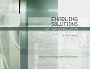 Cover of: Enabling Solutions For Sustainable Living A Workshop