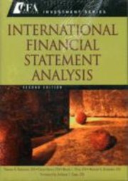 Cover of: International Financial Statement Analysis Second Edition Set Book  Workbook
            
                Cfa Institute Investment