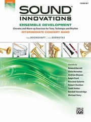 Cover of: Sound Innovations For Concert Band Ensemble Development Horn In F by 