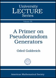 Cover of: A Primer On Pseudorandom Generators by 