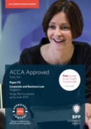 Cover of: ACCA F4 Corporate and Business Law English