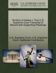 Cover of: Territory Of Alaska