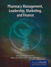 Cover of: Pharmacy Management Leadership Marketing And Finance Echapters Includes Risk Management For Pharmacy