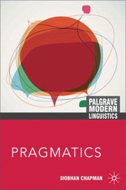 Cover of: Pragmatics