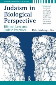 Cover of: Judaism In Biological Perspective Biblical Lore And Judaic Practices