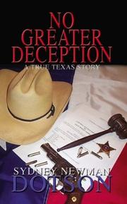 Cover of: No Greater Deception by Sydney Newman Dotson