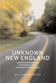 Cover of: Unknown New England by Jon Marcus