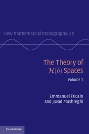 Cover of: The Theory of Hb Spaces
            
                New Mathematical Monographs by 