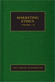 Cover of: Marketing Ethics