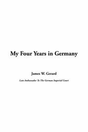 Cover of: My Four Years in Germany