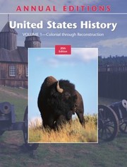 Cover of: Annual Editions United States History