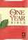 Cover of: The One Year Bible: The entire New Living Translation arranged in 365 daily readings (One Year Bible: New Living Translation-2)