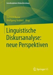 Cover of: Linguistische Diskursanalyse