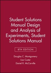 Cover of: Design And Analysis Of Experiments Student Solutions Manual by 