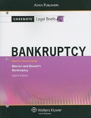 Cover of: Bankruptcy Keyed To Courses Using Warren And Bussels Bankruptcy