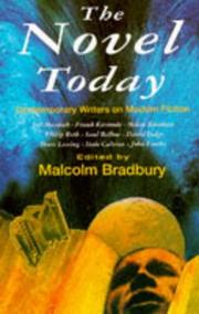 Cover of: The Novel Today by Malcolm Bradbury