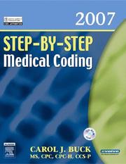 Cover of: Step-by-Step Medical Coding 2007 Edition (Step-By-Step Medical Coding) by Carol J. Buck, Carol J. Buck