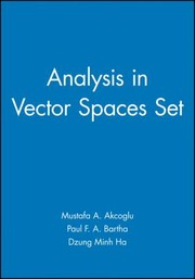 Cover of: Analysis in Vector Spaces With Solutions Manual