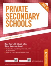 Cover of: Petersons Private Secondary Schools 201213
