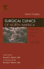 Cover of: Gastric Surgery, An Issue of Surgical Clinics