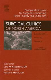 Cover of: Perioperative Issues for Surgeons, An Issue of Surgical Clinics (The Clinics: Surgery)